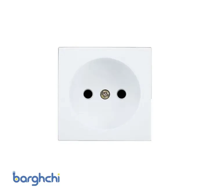 صفحه پریز بدون ارت با محافظ کودک آذین پارت الکتریک مدل 6367