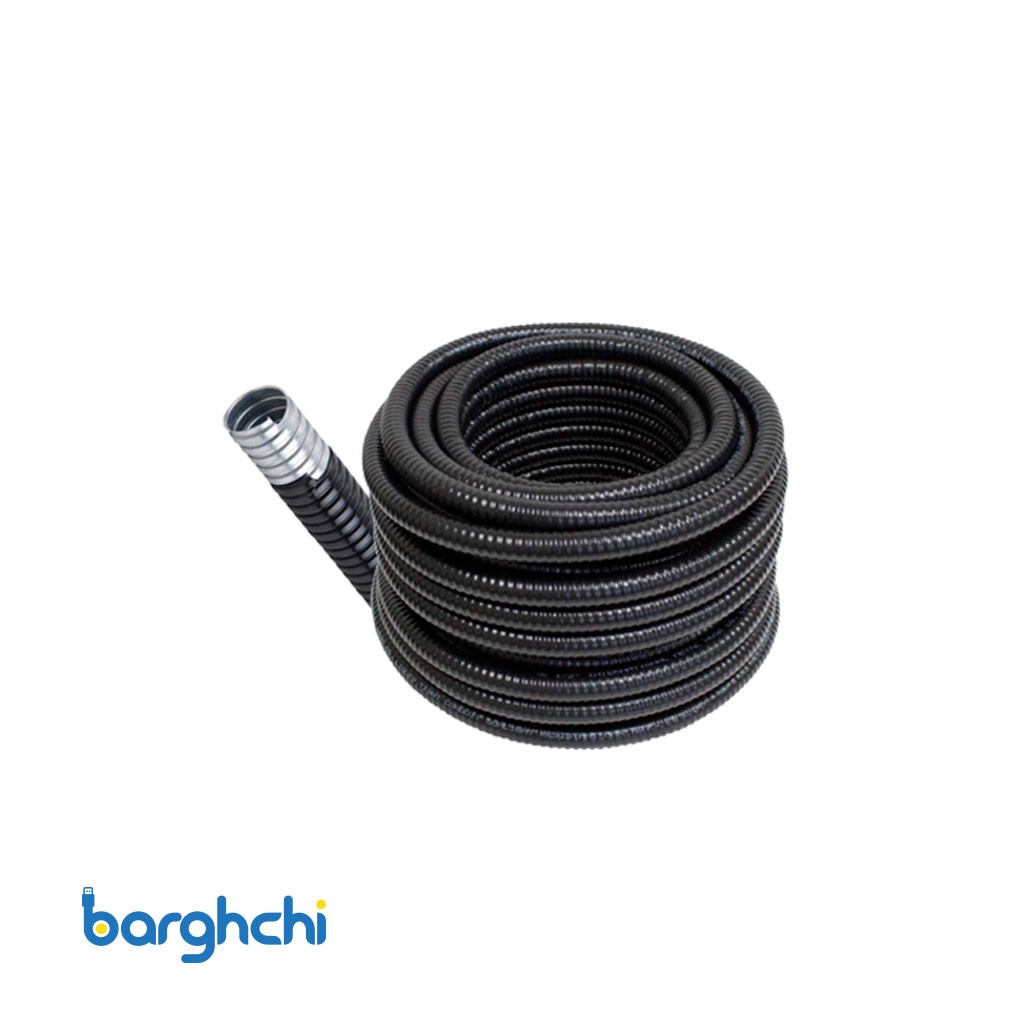 لوله فلکسی سایز 48 (گالوانیزه با روکش PVC درجه 1) 25 متری
