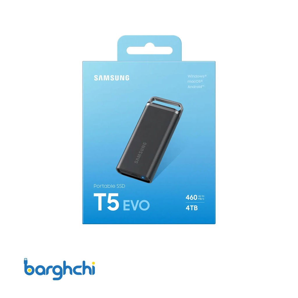 اس اس دی سامسونگ T5 EVO USB 3.2 Gen 1 ظرفیت 4 ترابایت