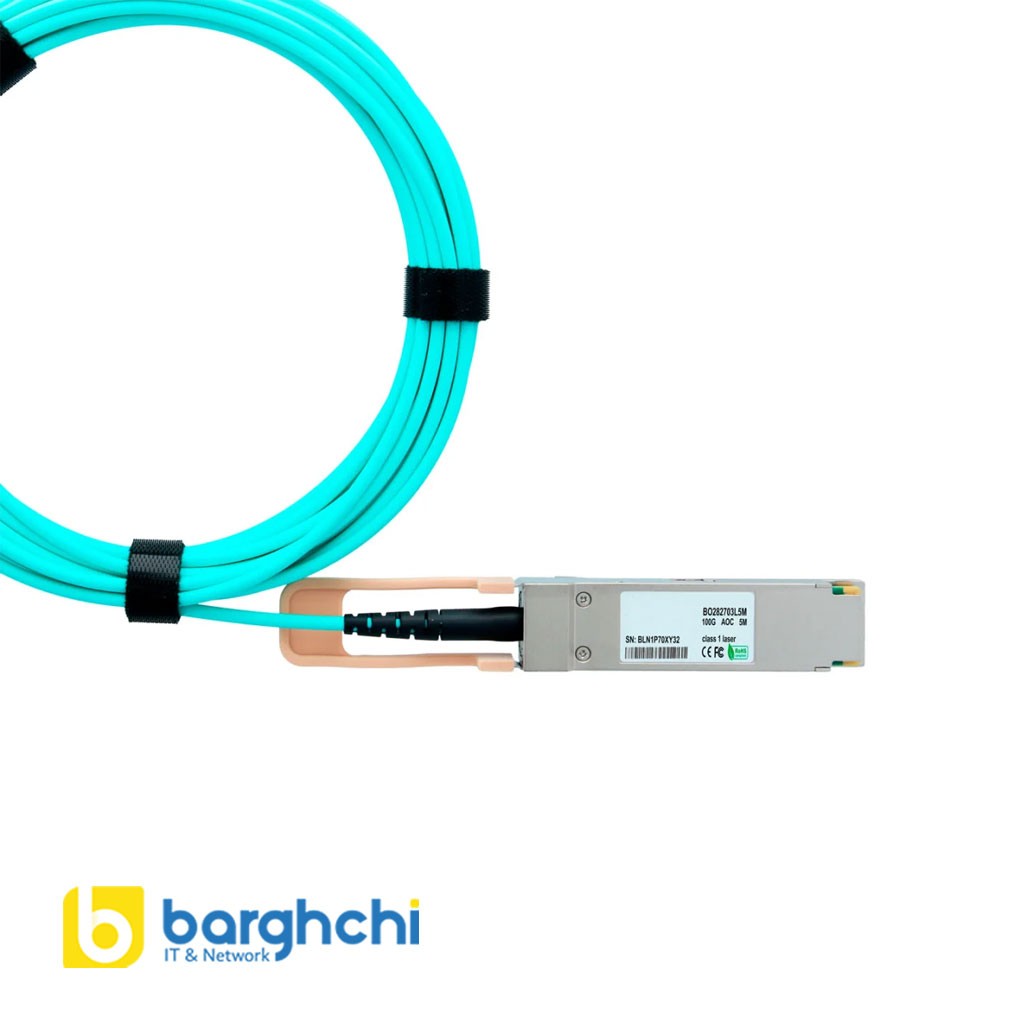 کابل فیبر نوری فورتی نت مدل FG-TRAN-QSFP-4XSFP