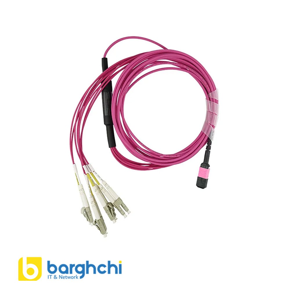 کابل فیبر نوری فورتی نت مدل FG-TRAN-QSFP-4SFP-5