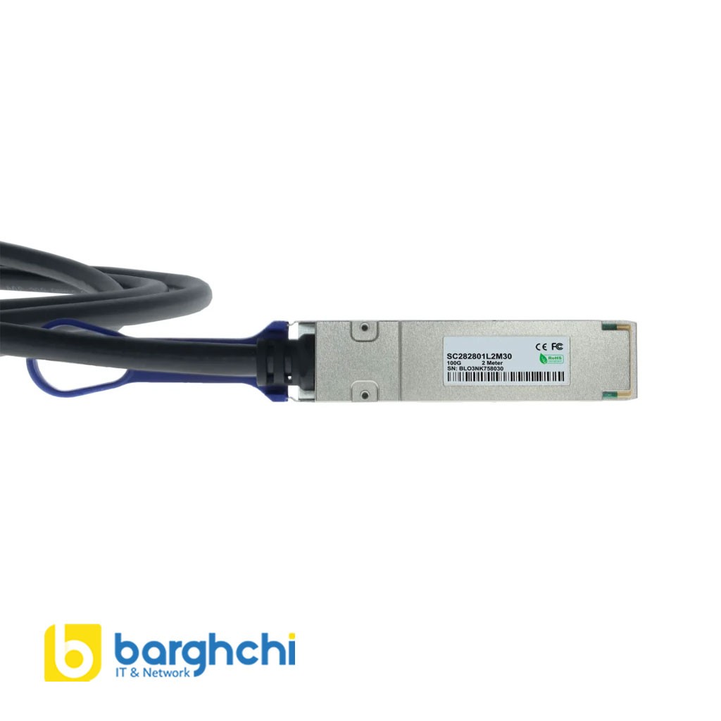 کابل DAC فورتی نت مدل FN-CABLE-QSFP28-1