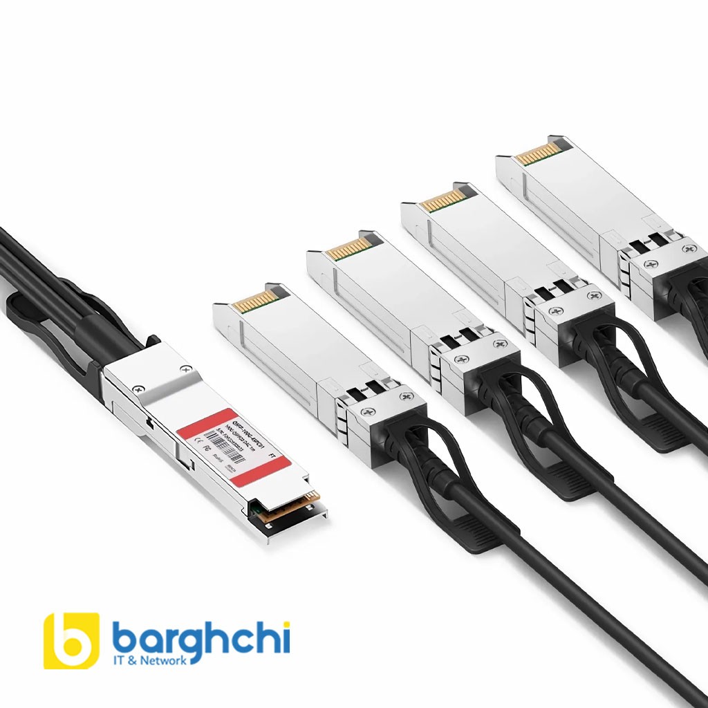 کابل DAC فورتی نت مدل FN-CABLE-QSFP28-4SFP28-3