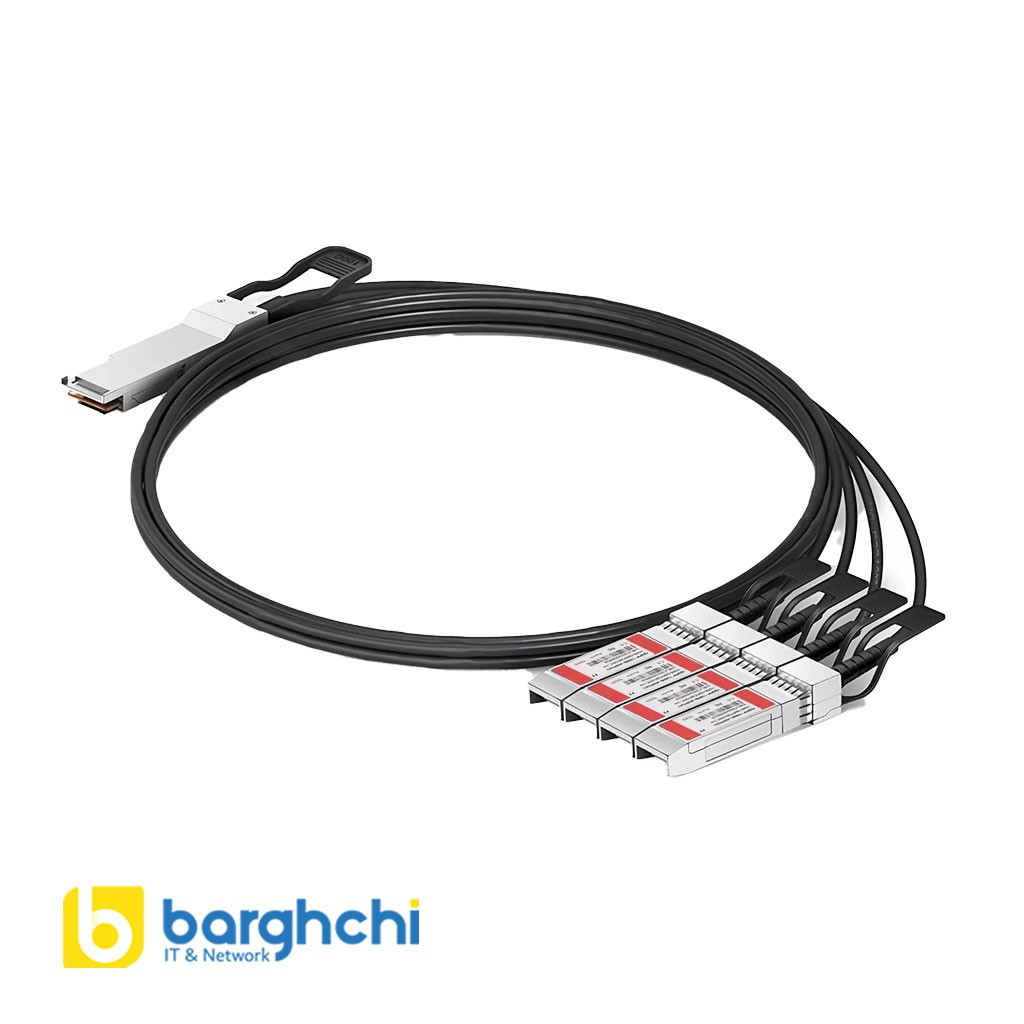 کابل DAC فورتی نت مدل FN-CABLE-QSFP28-4SFP28-5