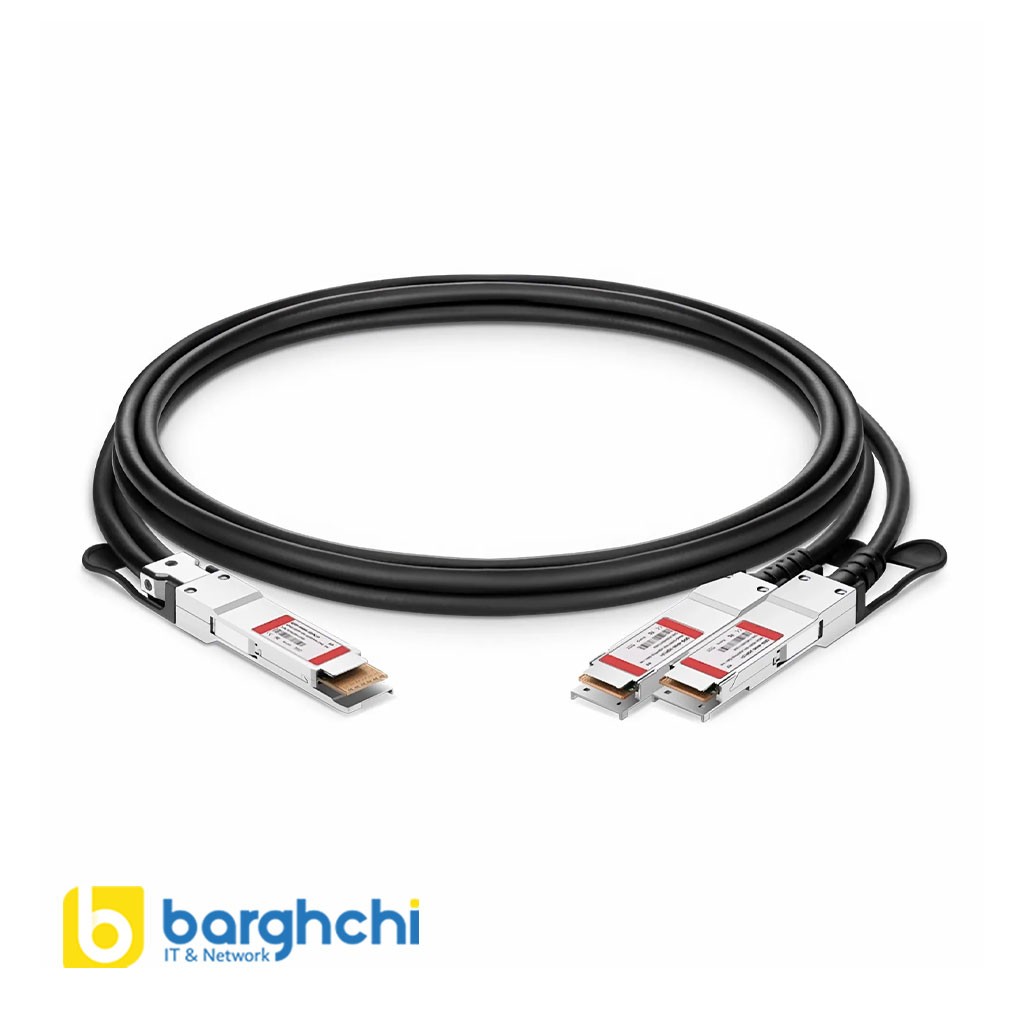 کابل DAC فورتی نت مدل FN-CABLE-QSFPDD-2QSFP56-LB5