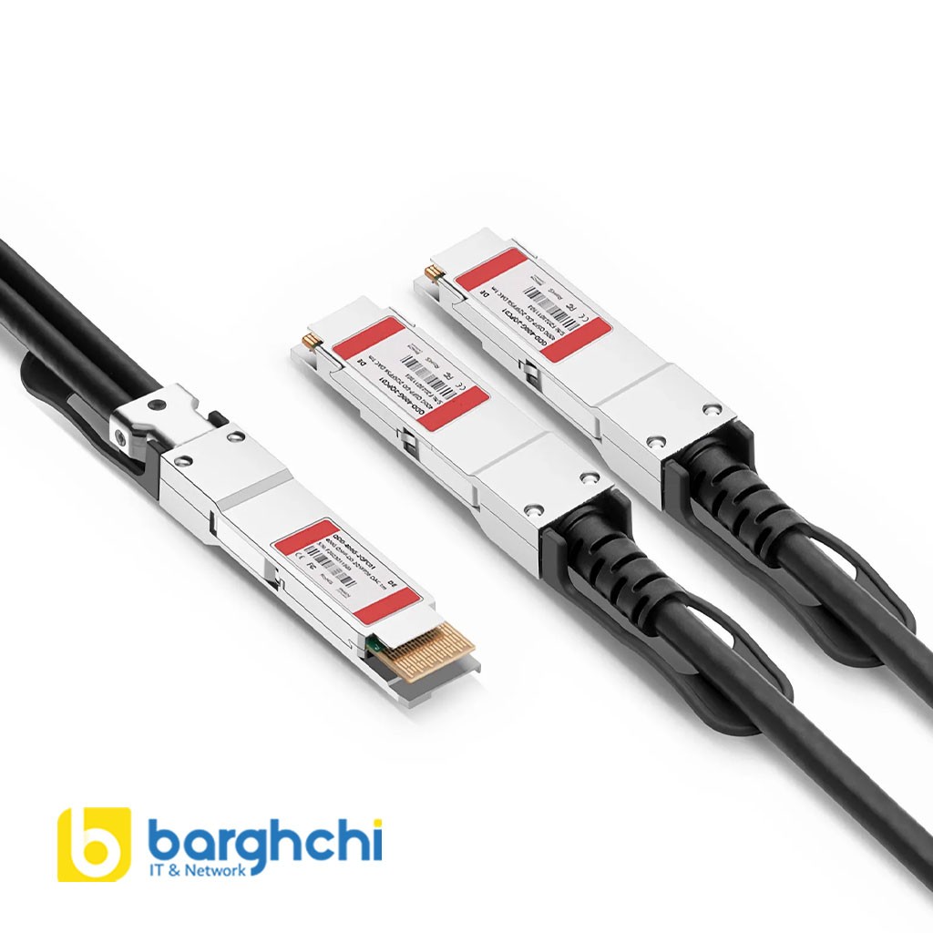 کابل DAC فورتی‌ نت مدل FN-CABLE-QSFPDD-2QSFP56-LB5