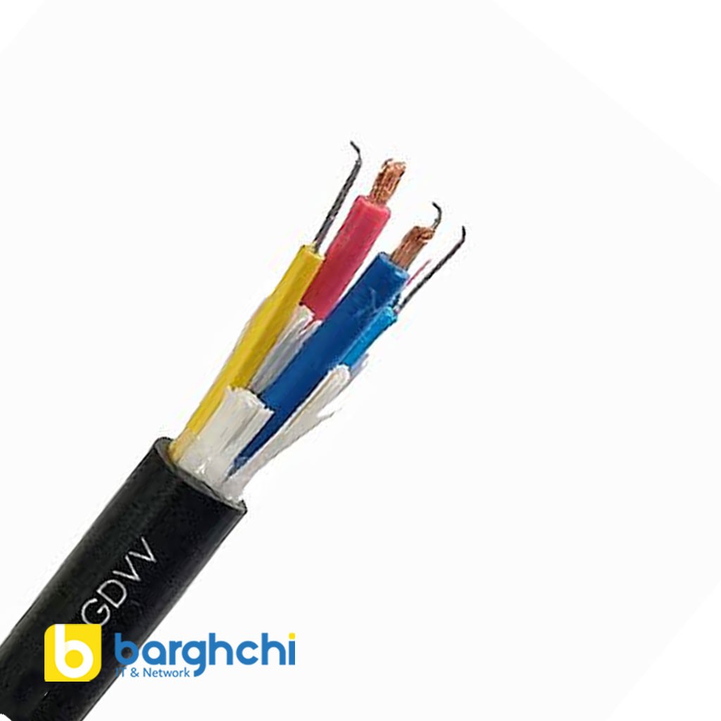 کابل هیبریدی فیبر نوری GDVV مدل BW001 با 2 کور فیبر G.657A2