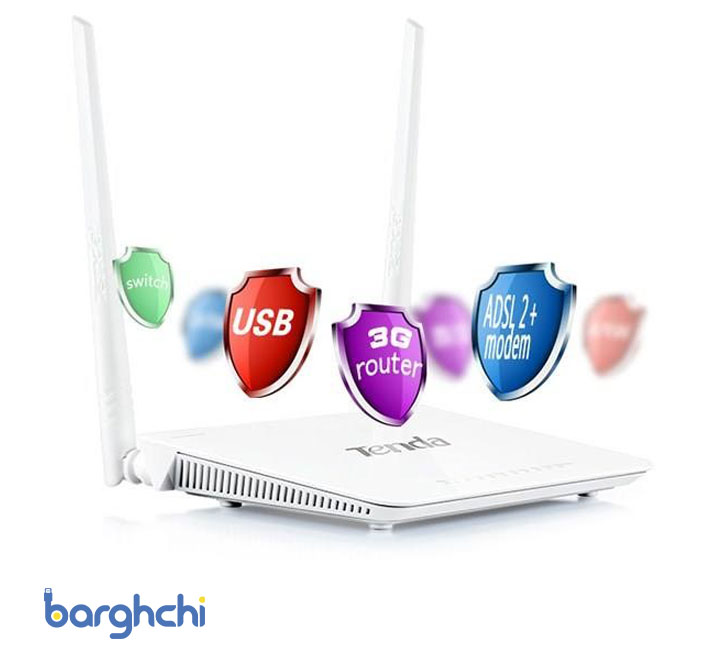 مودم روتر بیسیم تندا سری ADSL2+/3G مدل D303