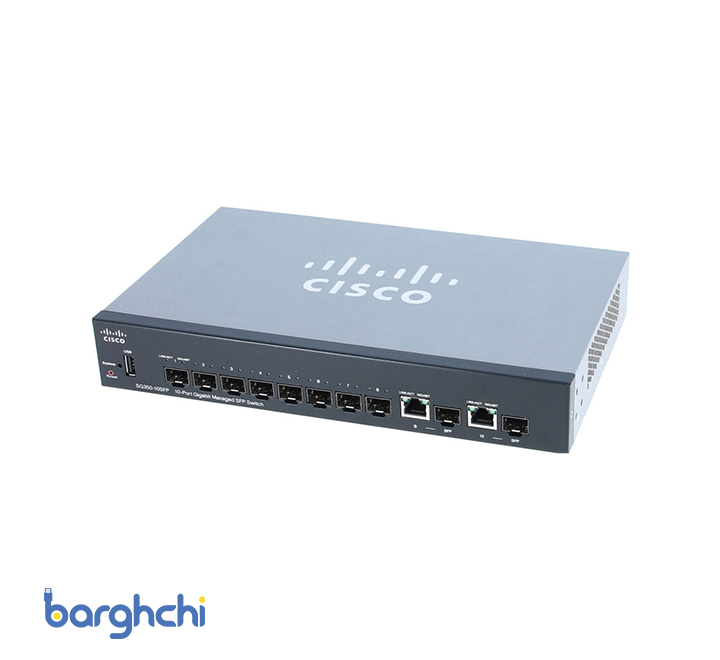 سوئیچ 10 پورت سیسکو مدل SG350-10SFP