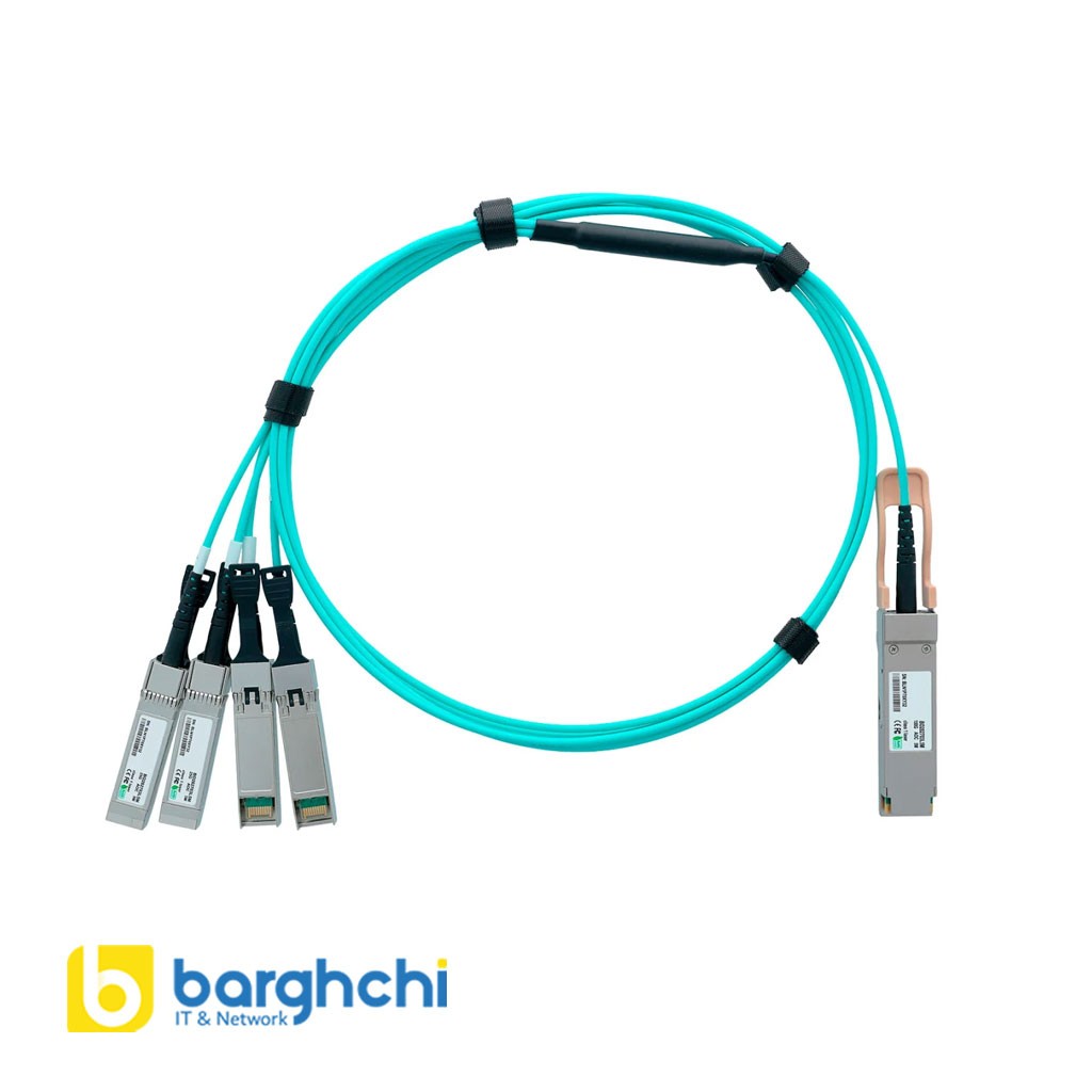 کابل فیبر نوری فورتی نت مدل FG-TRAN-QSFP-4XSFPکابل فیبر نوری فورتی نت مدل FG-TRAN-QSFP-4XSFP