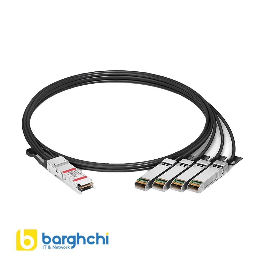 کابل DAC فورتی نت مدل FN-CABLE-QSFP28-4SFP28-1