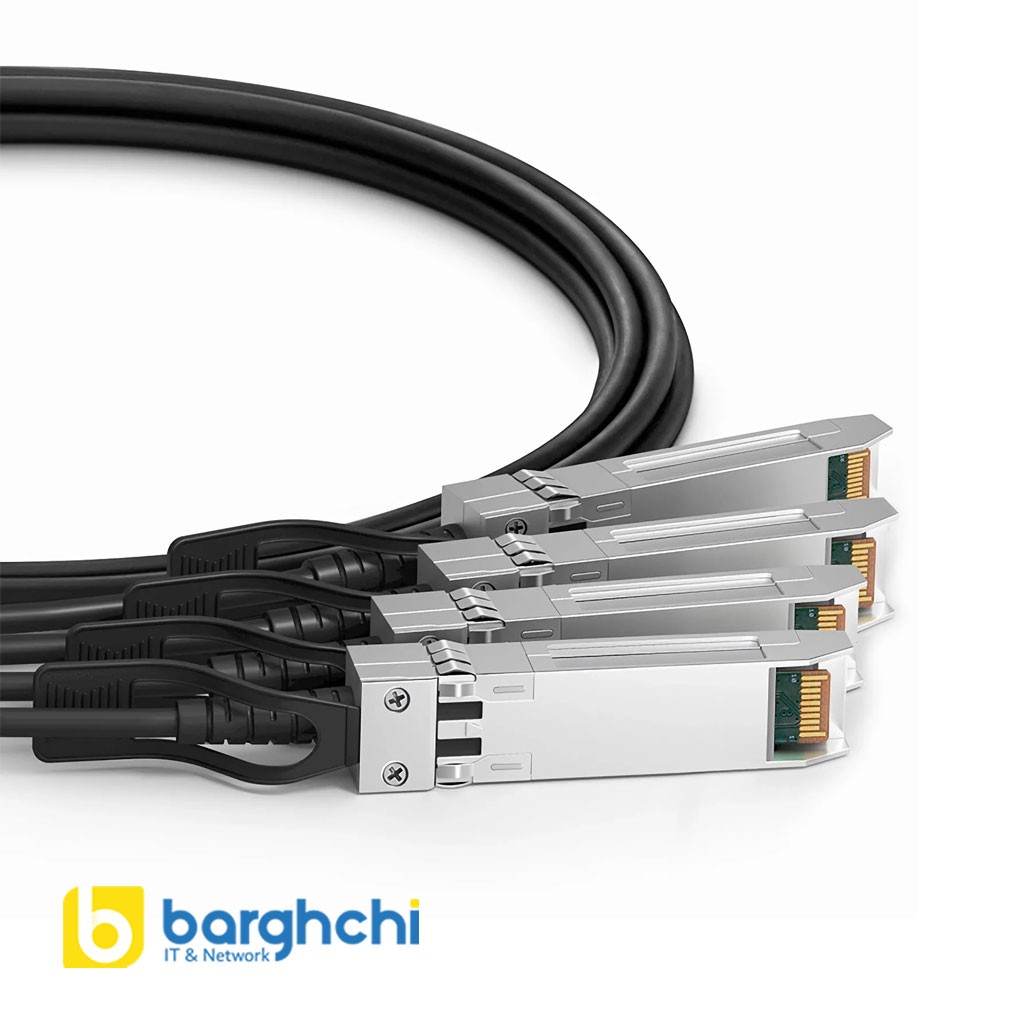 کابل DAC فورتی نت مدل FN-CABLE-QSFP28-4SFP28-1